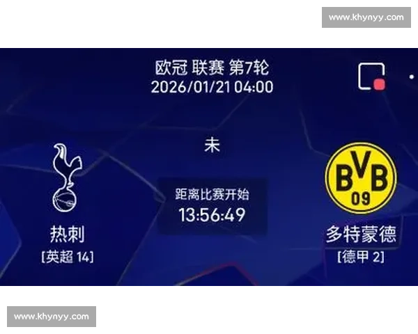 热刺对阵多特蒙德欧冠焦点战赛前走势分析与胜负比分预测前瞻解析